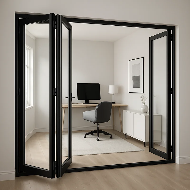 Aluminium Folding Doors in Home Office