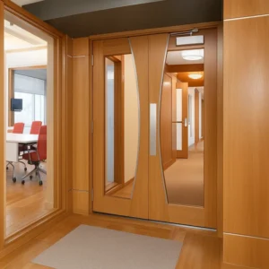 Custom Wood Doors in Offices