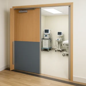 Faire Rated Aluminium Doors in Hospital