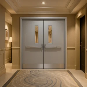 Faire Rated Aluminium Doors in Hotel