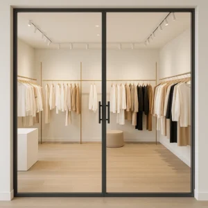 Glass Doors in Showrooms