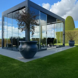 Glass Pergola in Garden