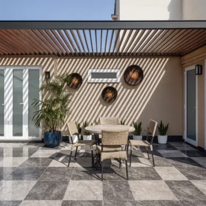 Glass Pergola in Home
