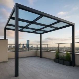 Glass Pergola on Terraces