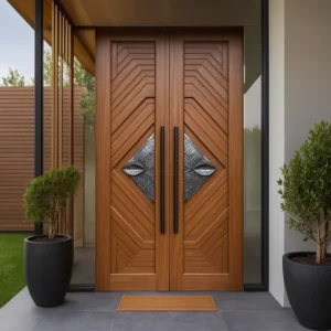Sagwan Door at Home Entrance