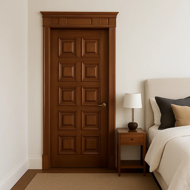 Sagwan Door in Bedroom