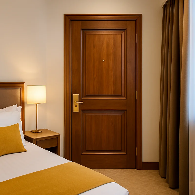 Sagwan Door in Hotel Rooms