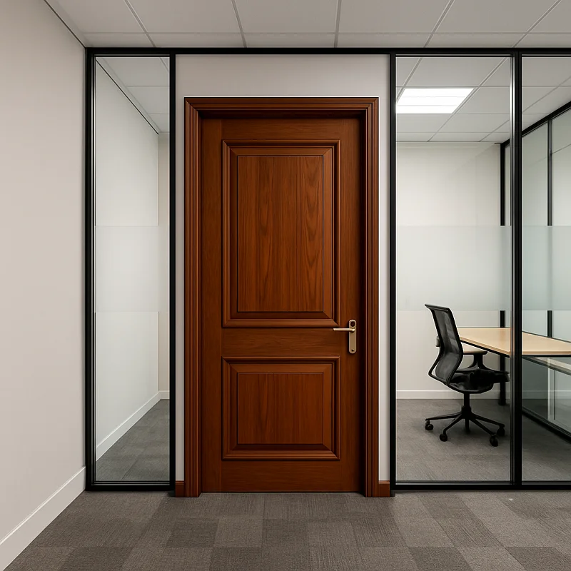 Sagwan Door in Office