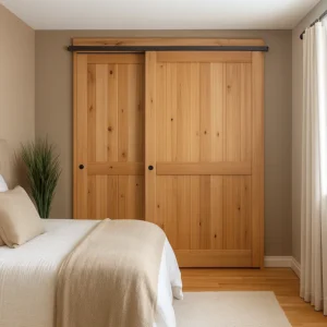 Wooden Sliding Doors in Bedrooms