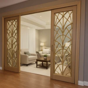 Wooden Sliding Doors in Living Rooms