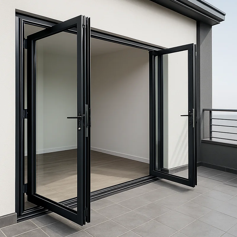 Aluminium Bifold Doors in Balcony