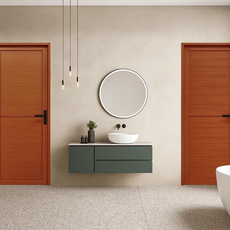 Aluminium Doors in Bathroom