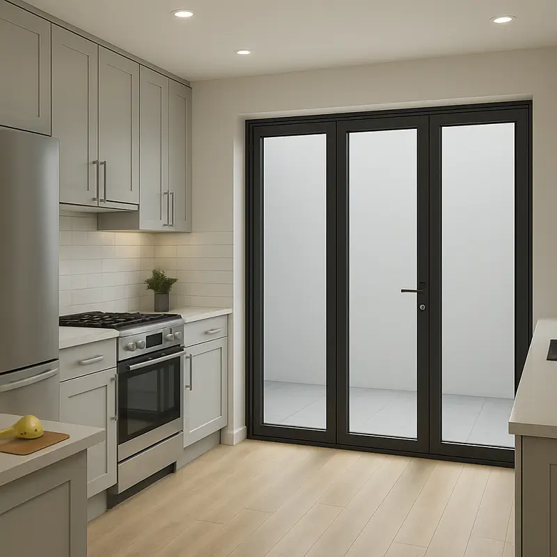 Aluminium Doors in Kitchen