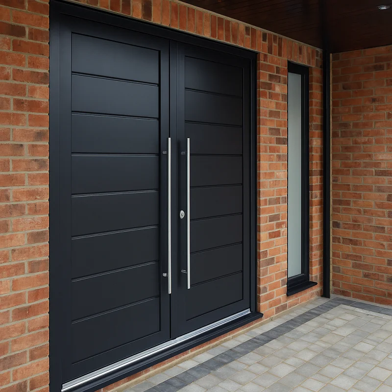 Aluminium Double Doors in Main Entrances
