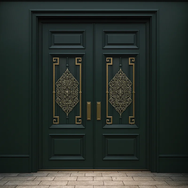 Aluminium Double Doors in Main Entrances