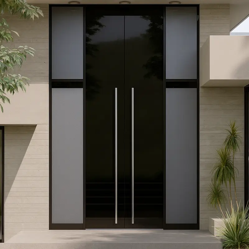 Aluminium Front Doors in Apartment