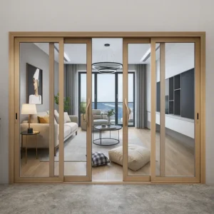 Aluminium Glass Door in Living Room