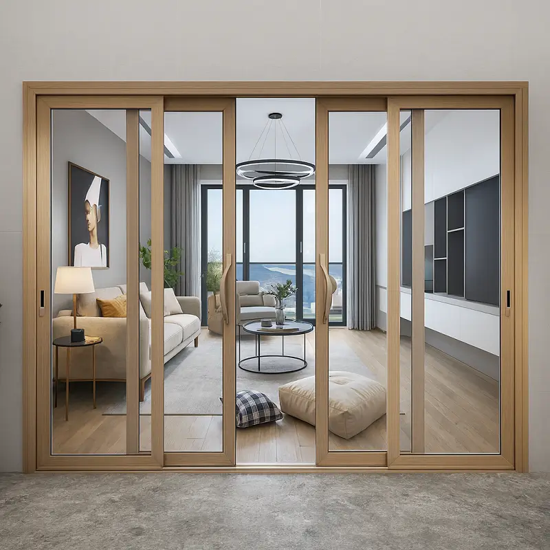 Aluminium Glass Door in Living Room