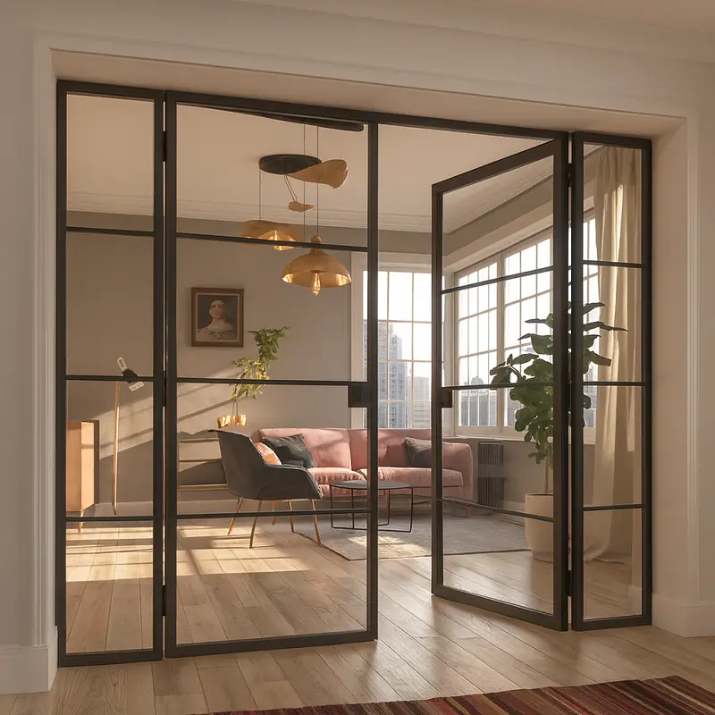 Aluminium Glass Door in Living Room