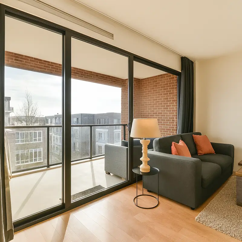 Aluminium Sliding Doors in Balcony