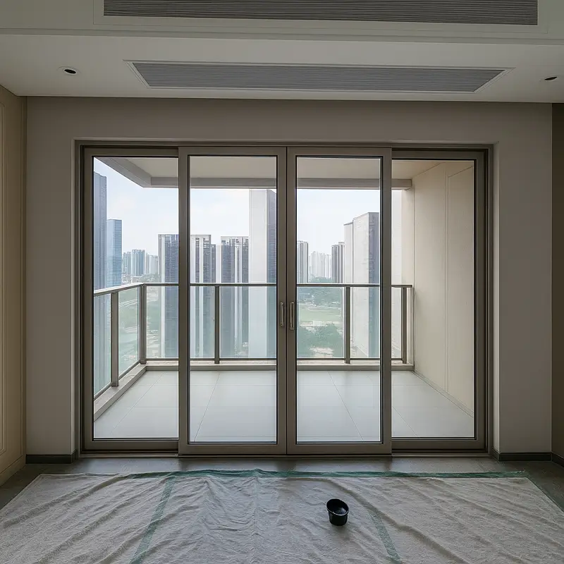 Aluminium Sliding Doors in Balcony