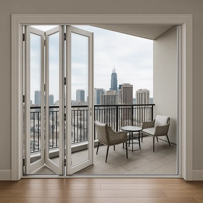 Custom Bifold Doors in Balcony