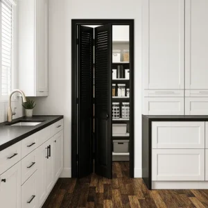 Custom Bifold Doors in Kitchen
