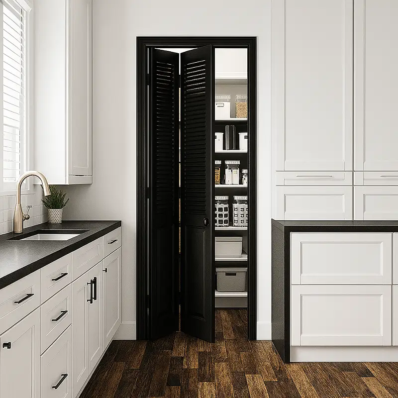 Custom Bifold Doors in Kitchen