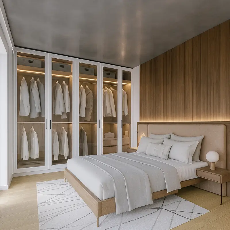 Custom Closet Doors in Bedrooms