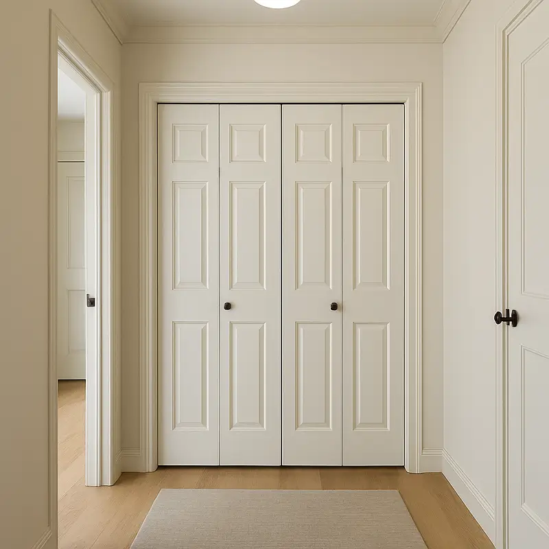 Custom Closet Doors in Hallways