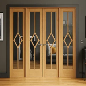 Custom Doors in Living Room