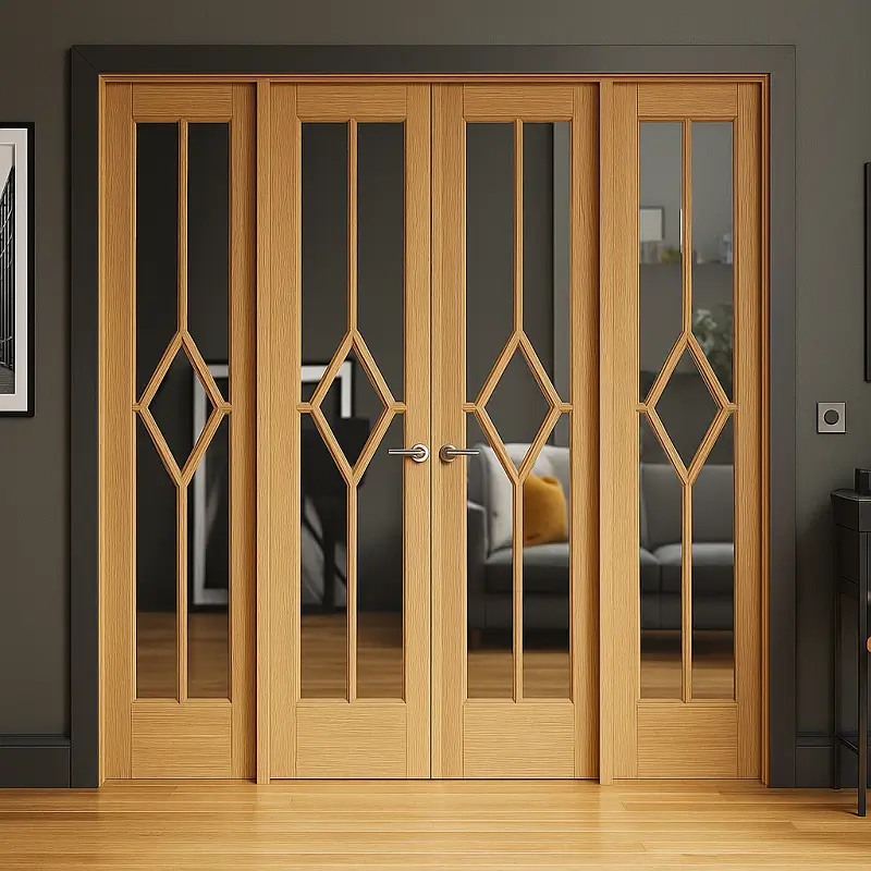 Custom Doors in Living Room