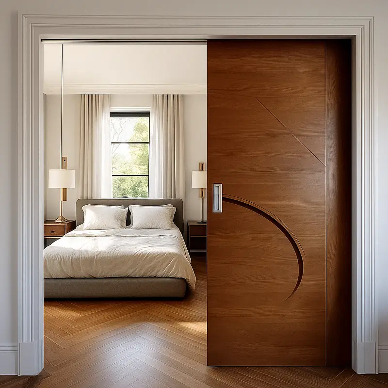 Wooden Doors in Bedroom