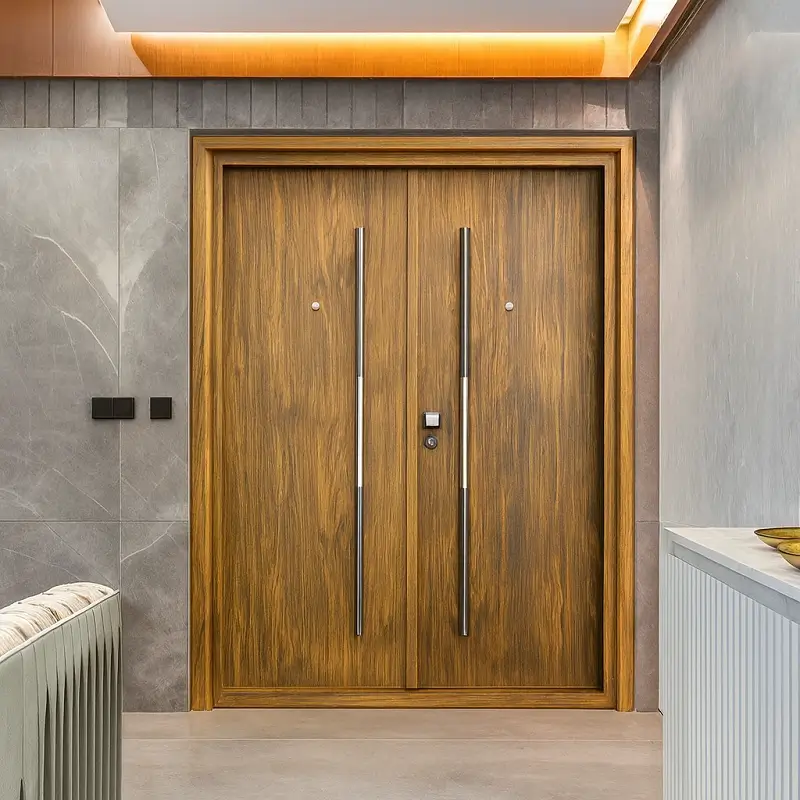 Wooden Entrance Doors in Apartments