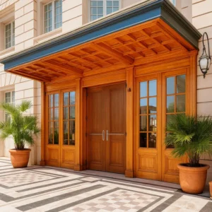 Wooden Entrance Doors in Hotels