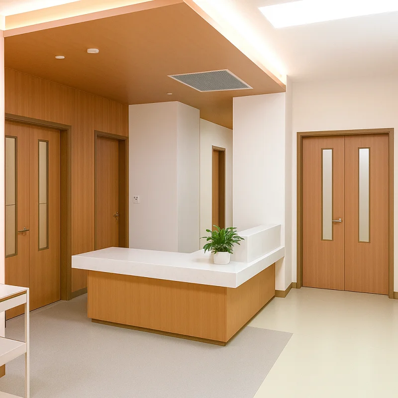 Wooden Main Doors in Hospitals