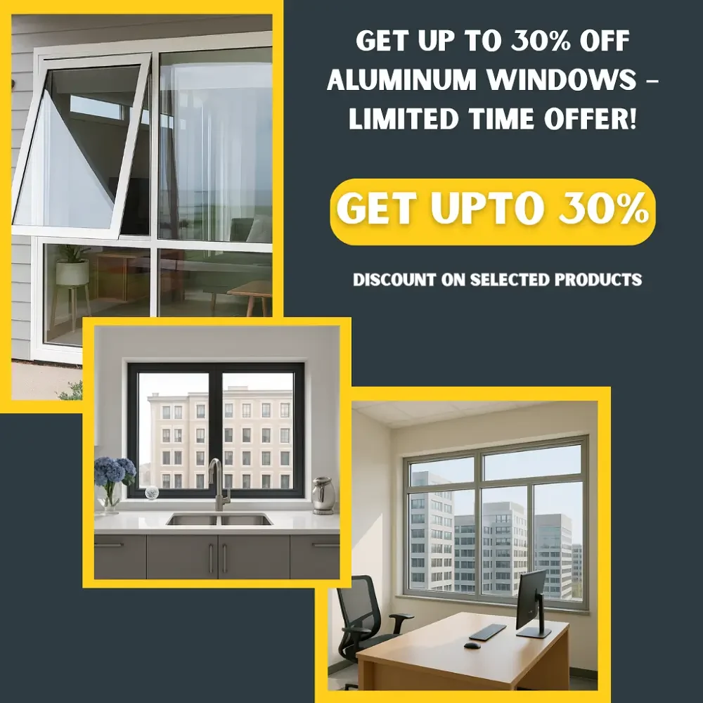 Aluminum Windows | Frame & Sliding Window | Get Upto 30% Off