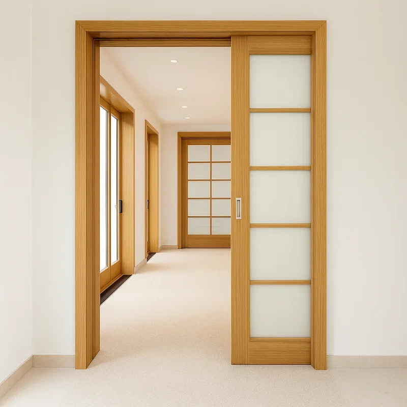 Oak Wood Frames door
