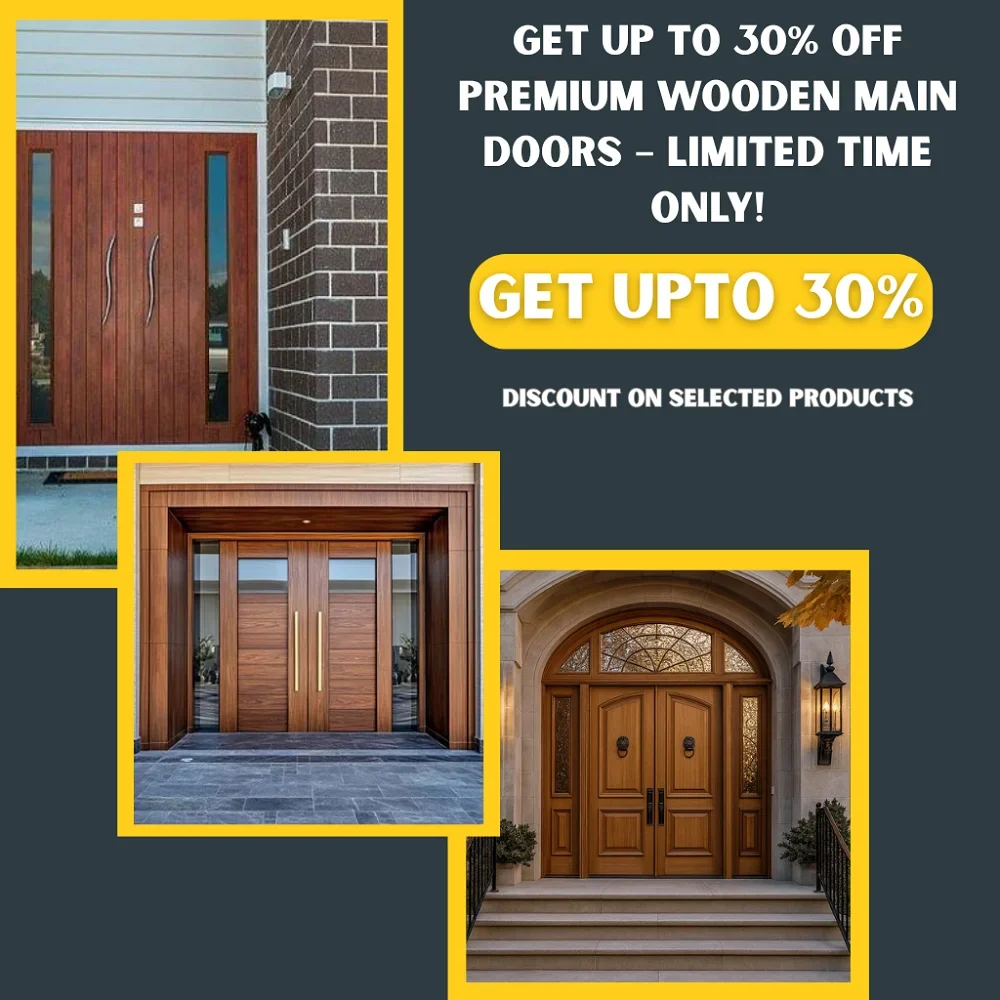 wooden main doors
